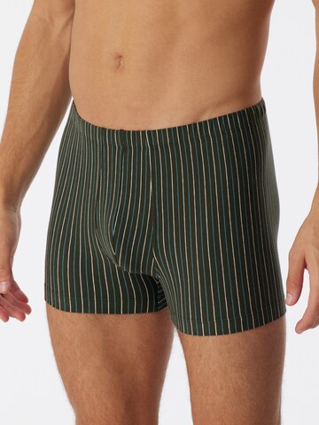 SCHIESSER Boxershorts ' 95/5 Essentials ' in Groen: voorkant