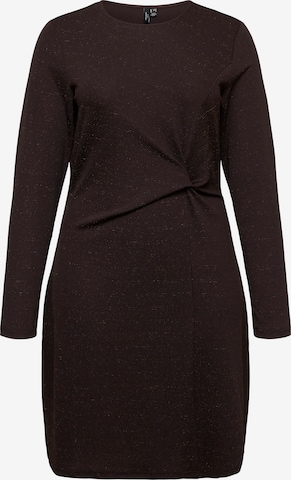 Vero Moda Curve Šaty 'VMCKANVA' - Hnedá: predná strana
