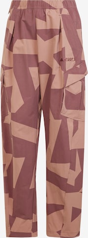 Pantalon outdoor 'Xploric' ADIDAS TERREX en rose : devant