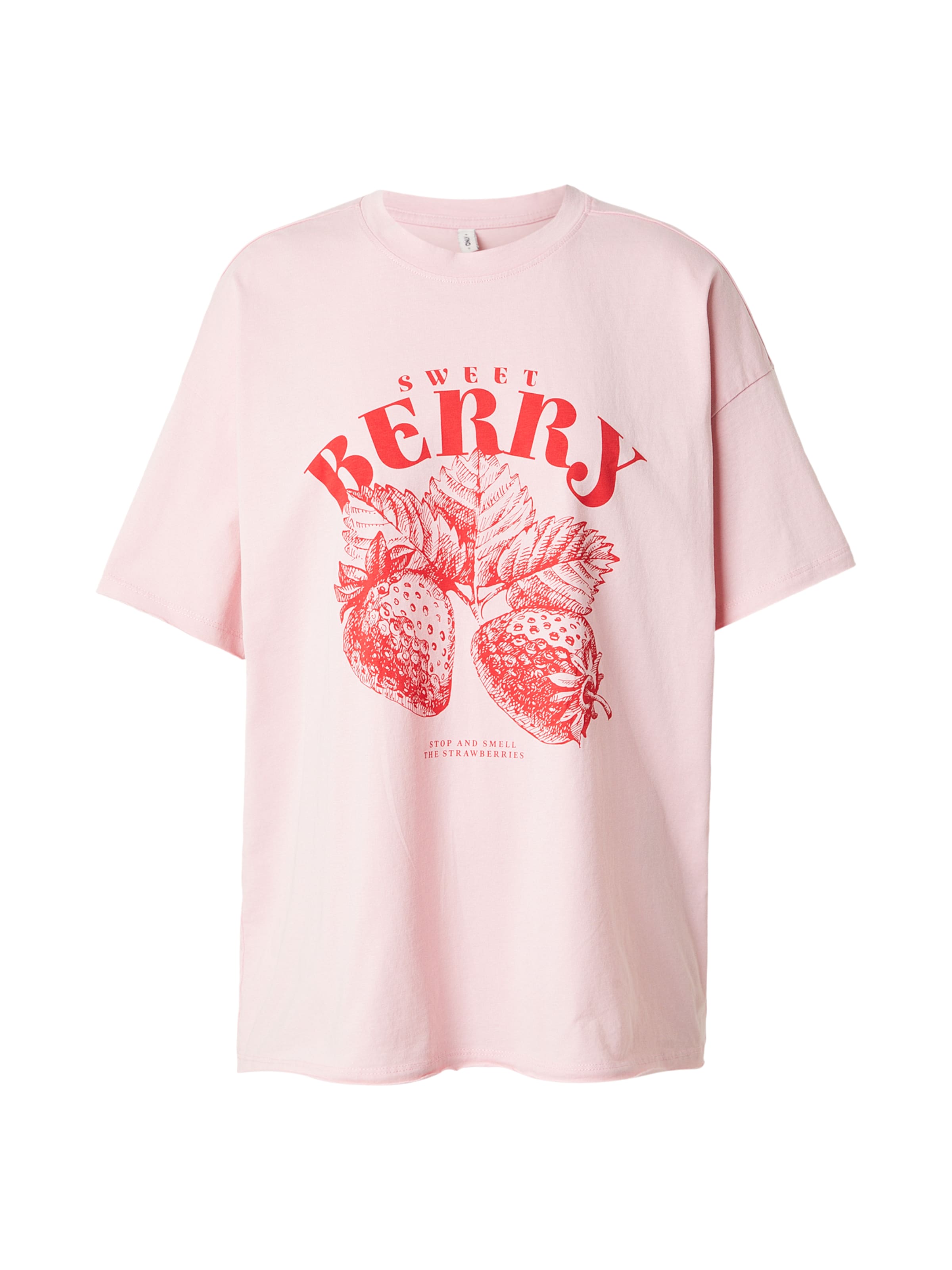 ONLY Camiseta 'ONLKINNA' en rosa / rojo, Vista del producto