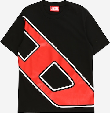 DIESEL - Camiseta en negro: frente