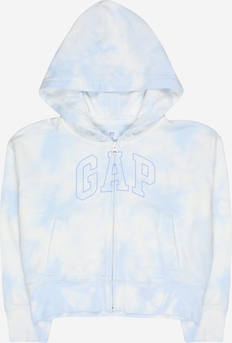 GAP Zip-Up Hoodie in Blue: front