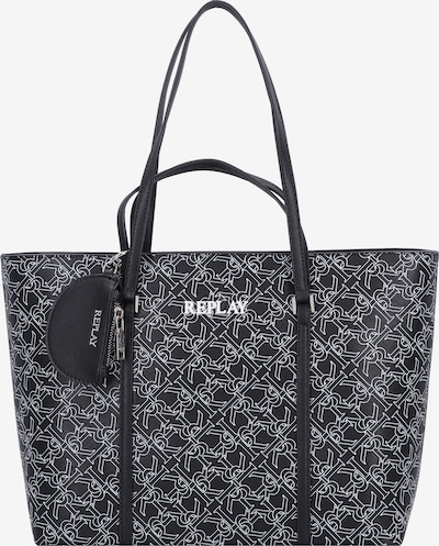 REPLAY Shopper in de kleur Zwart / Wit, Productweergave