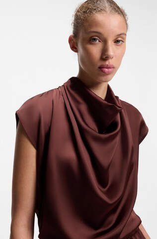 HUGO Bluse in Braun