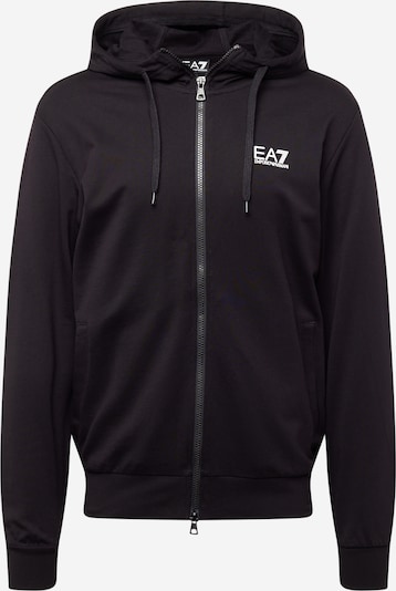 EA7 Emporio Armani Gornji dio trenirke u crna / prljavo bijela, Pregled proizvoda