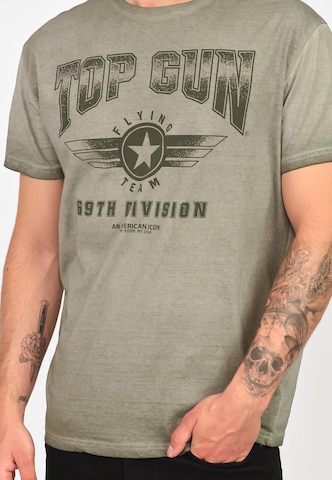 TOP GUN T-Shirt in Grün