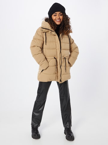 ESPRIT Winterjas in Beige