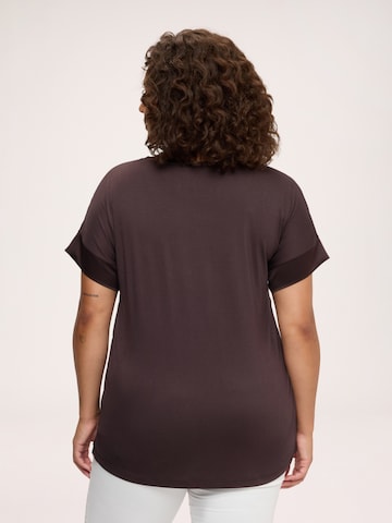 T-shirt Fiorella Rubino en marron