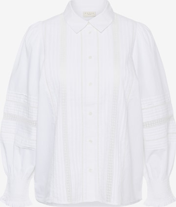 KAFFE CURVE Blouse 'KCBelli' in White: front