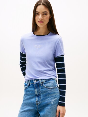 Tommy Jeans T-Shirt 'Ess' in Blau: Vorderseite