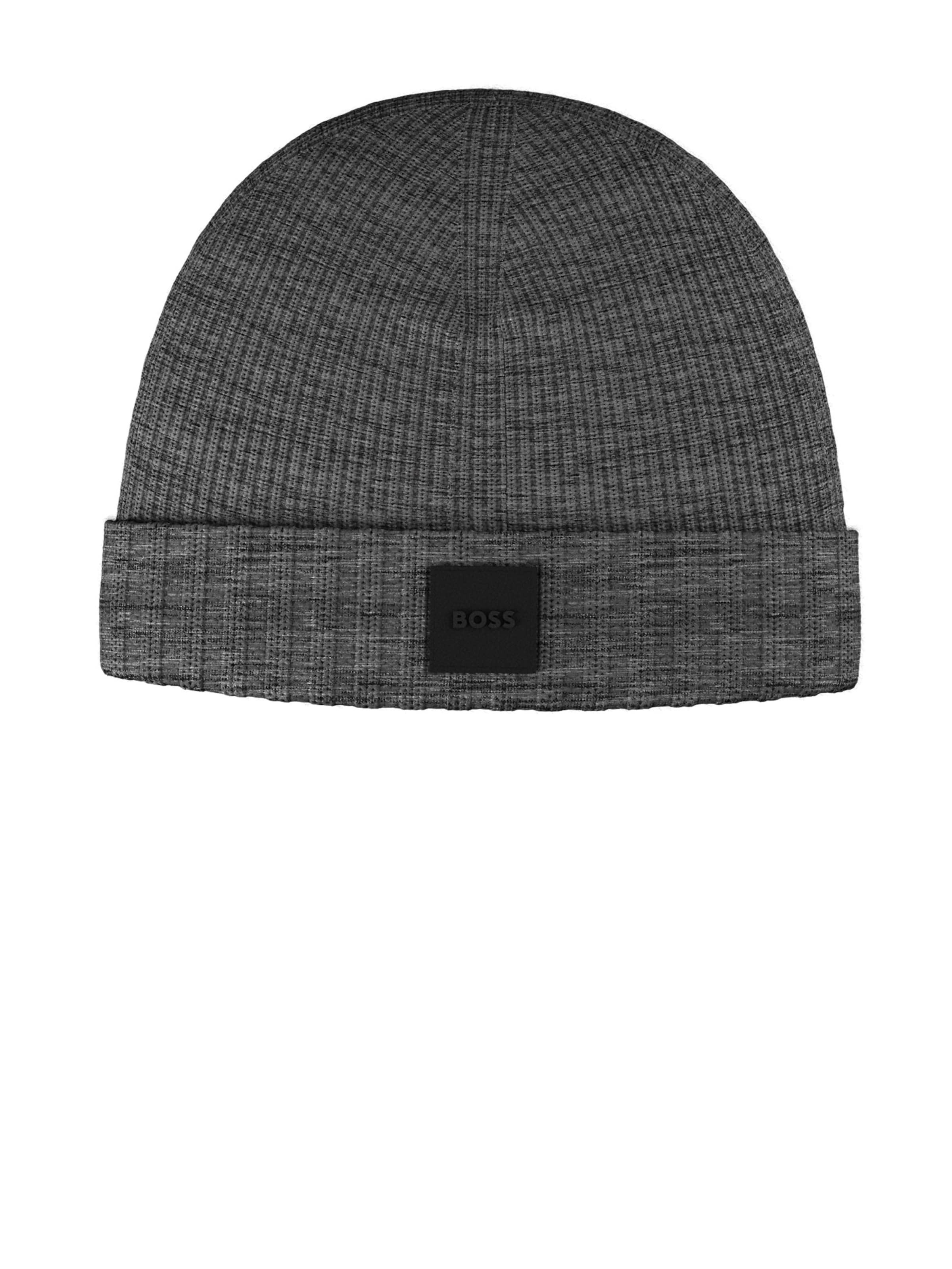 BOSS Beanie 'Flavio' in Grey: front