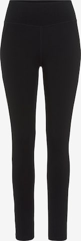 VIVANCE Skinny Workout Pants in Black: front