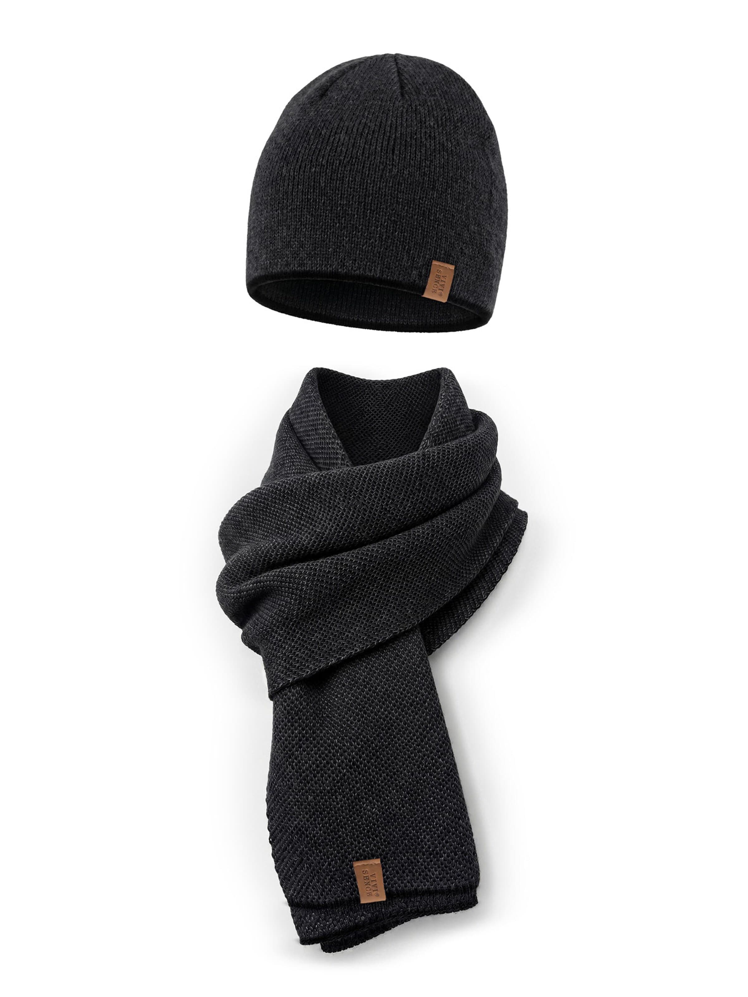 Vivisence Beanie 'M7010 KMPL' in Black: front