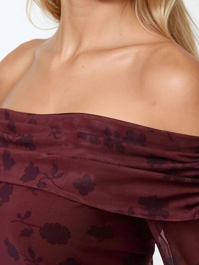 Hiccup Kleid in anthrazit / rot, Produktansicht