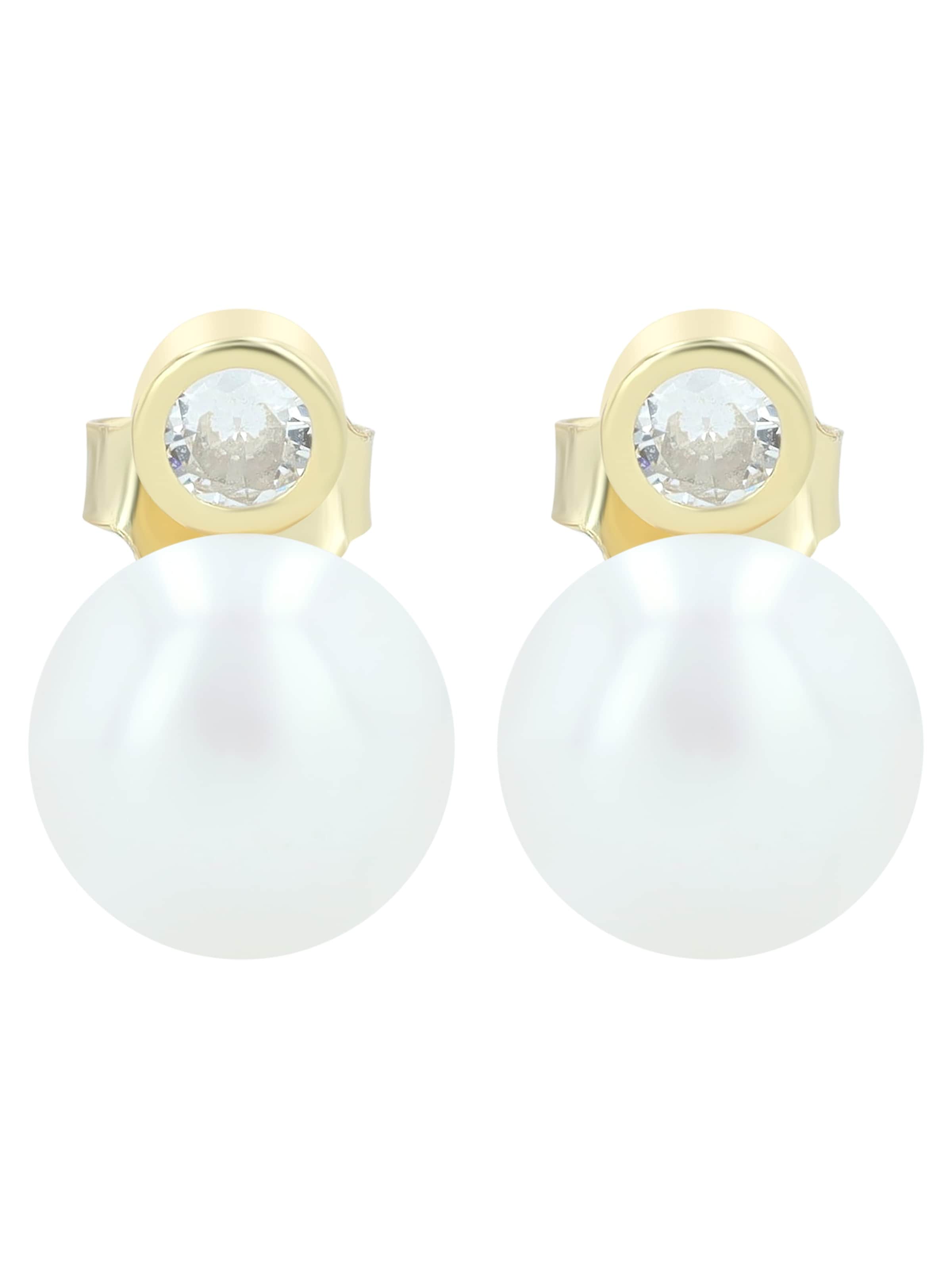 Akzent Earrings 'langlebig' in Gold: front