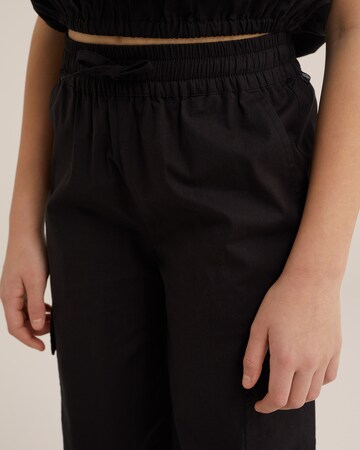 Wide Leg Pantalon WE Fashion en noir