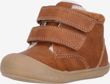 ZigZag First-Step Shoes 'Baolin' in Brown: front