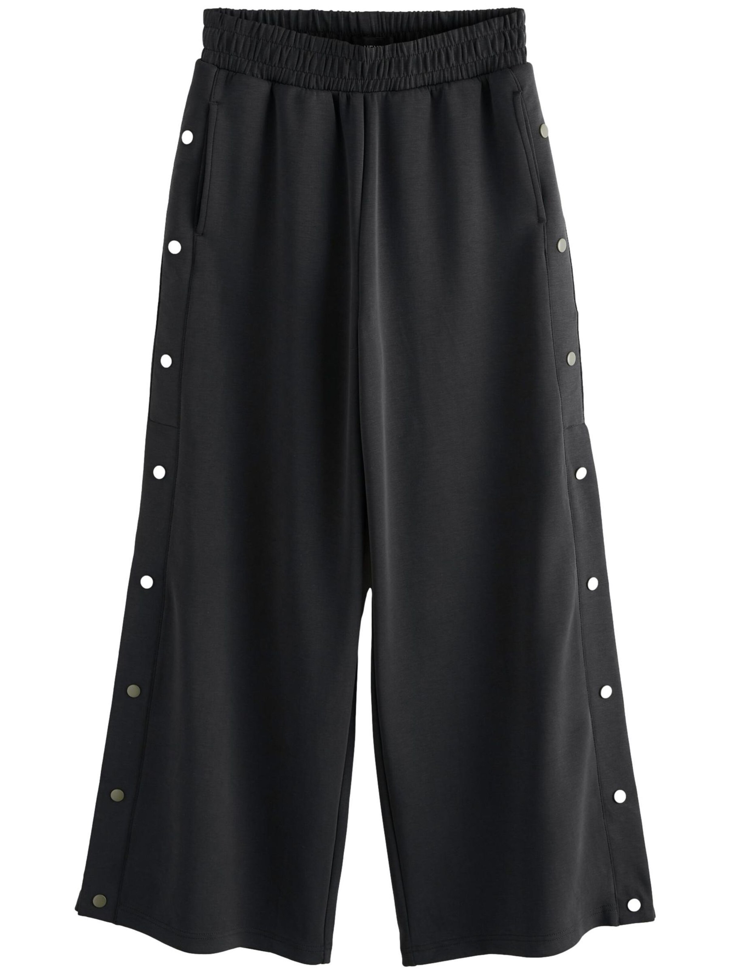 Next Široke hlačnice Hlače | črna barva: sprednja stran