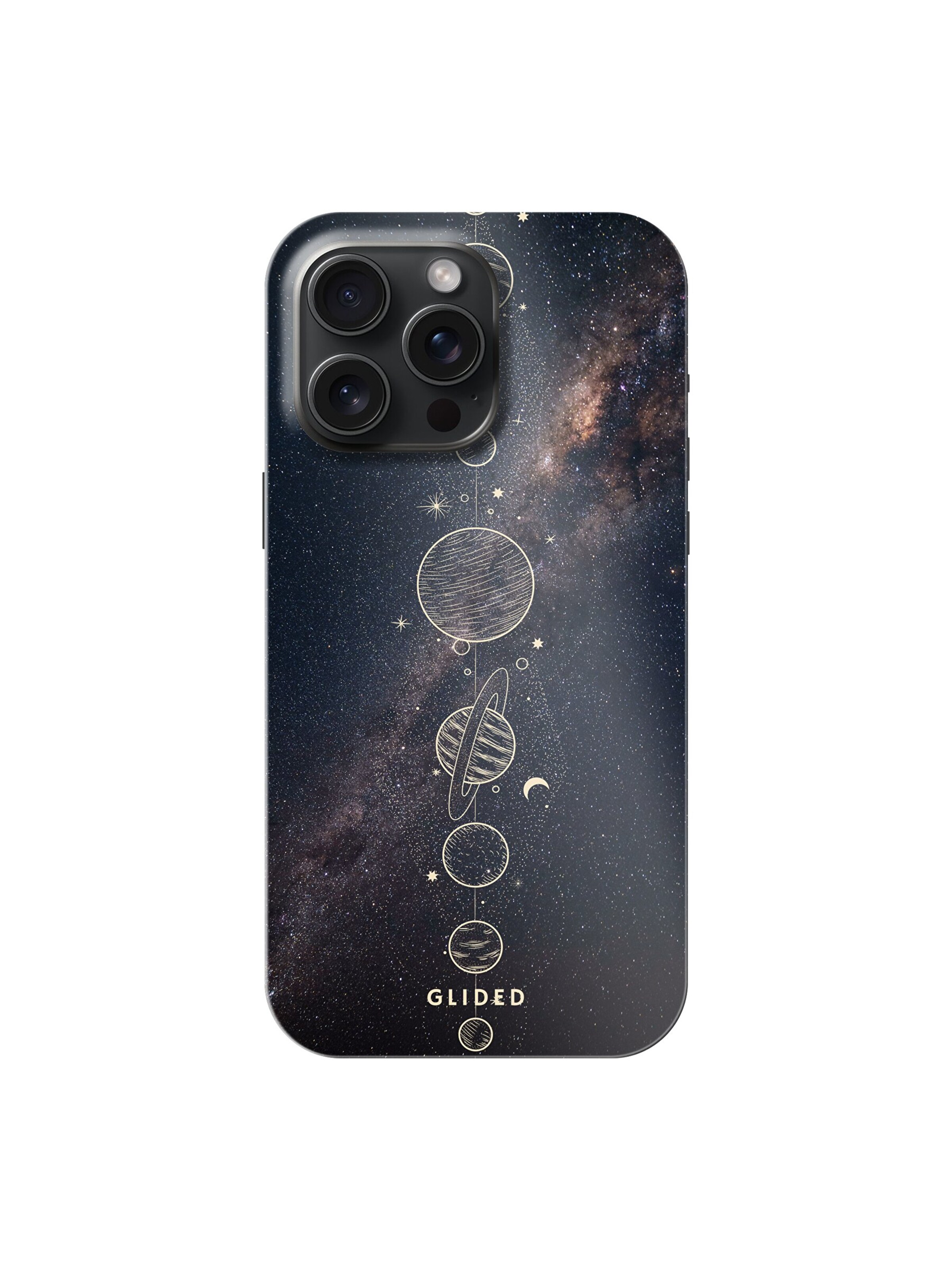 Glided Smartphone Case 'Planets Glided Handyhülle' in Black