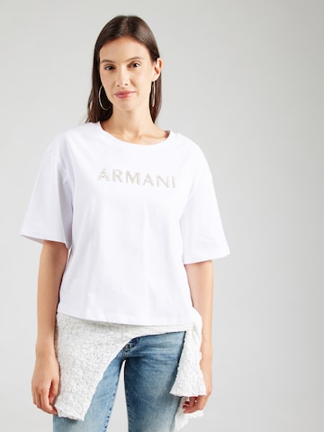 ARMANI EXCHANGE Koszulka w kolorze biały: przód