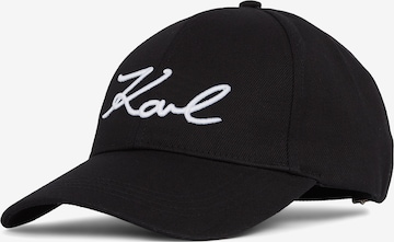 Casquette Karl Lagerfeld en noir : devant
