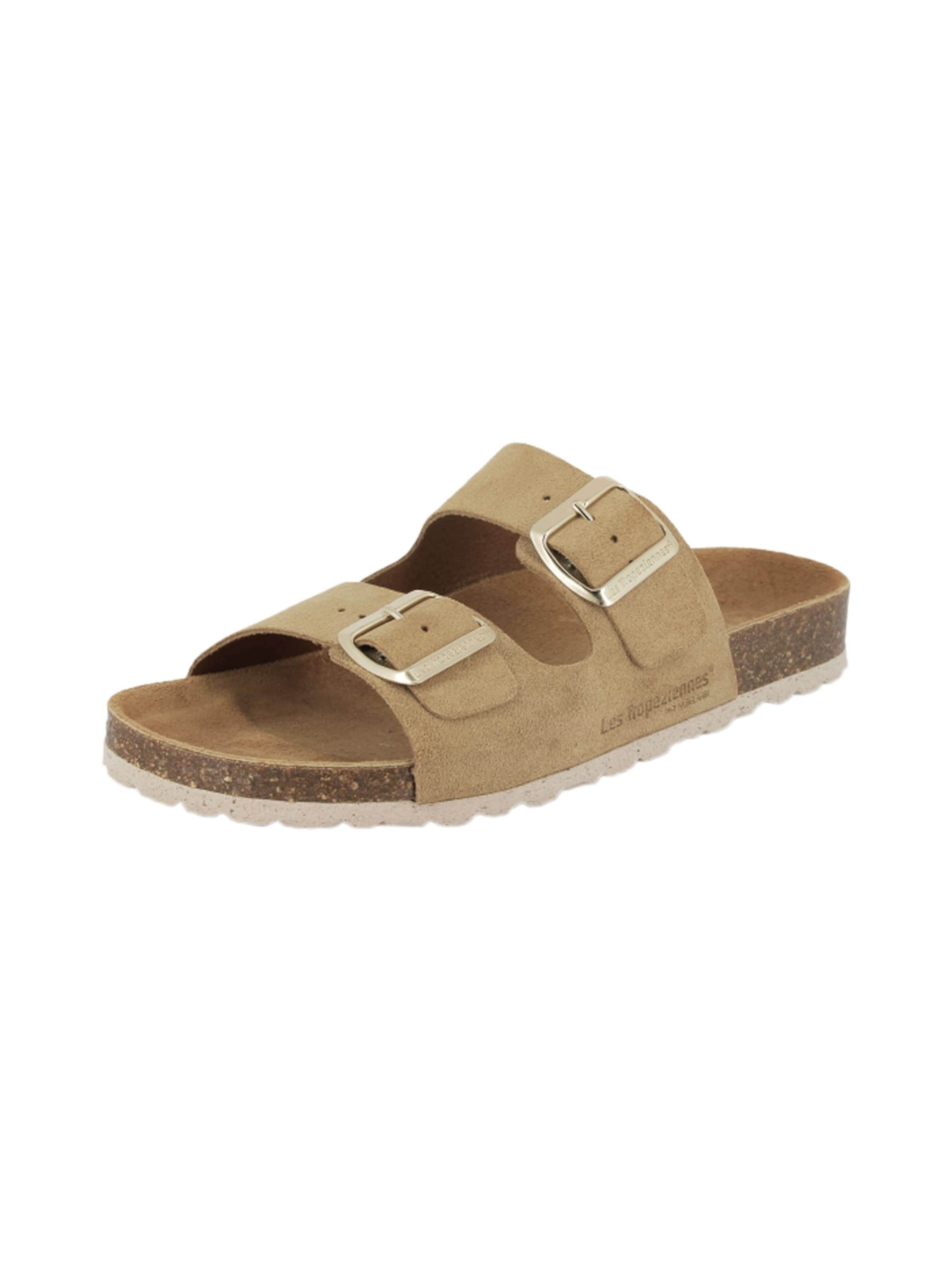 Les Tropéziennes - Zapatos abiertos en beige: frente