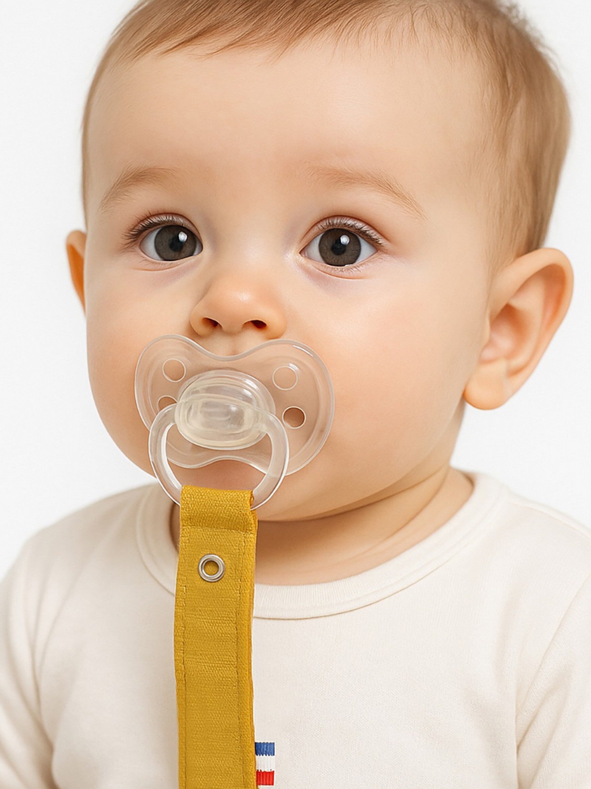 PAPATE - Joyería 'Pacifier' en amarillo: frente