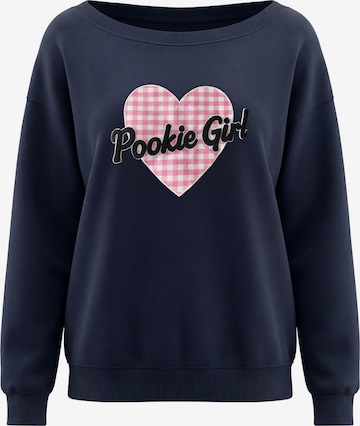 Sweat-shirt MYMO en bleu : devant