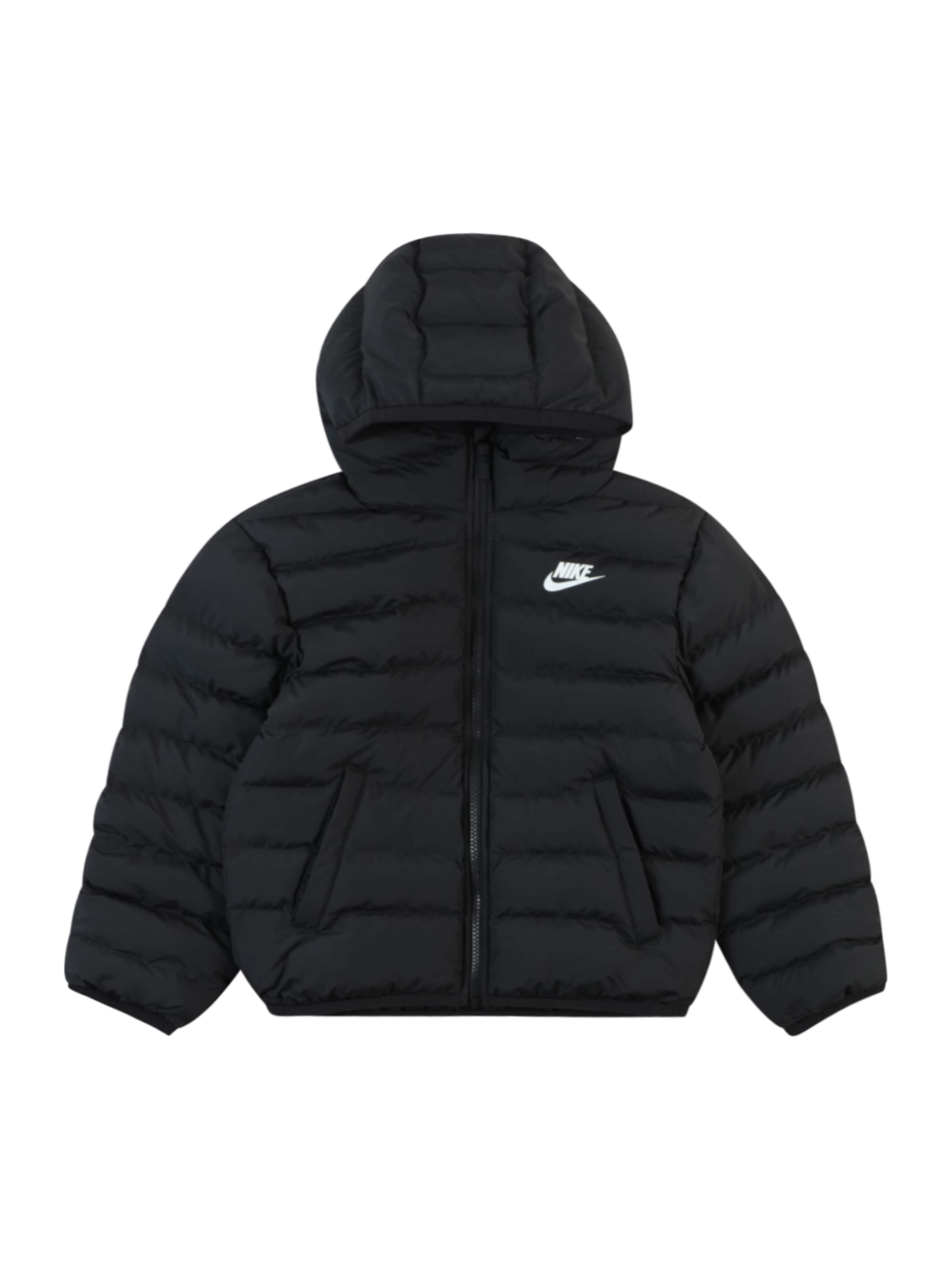 Geacă de iarnă de la Nike Sportswear pe negru: față