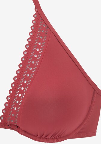 s.Oliver Triangel Bikinitop in Rood