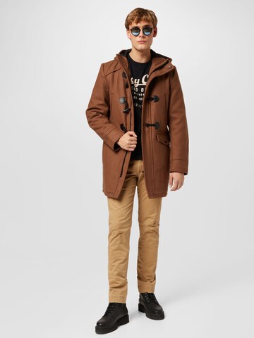 Manteau mi-saison INDICODE JEANS en marron