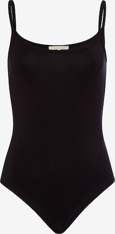 Les Lunes Bodysuit in Black: front