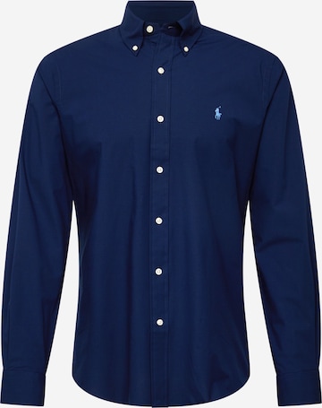 Polo Ralph Lauren Slim Fit Hemd in Blau: predná strana