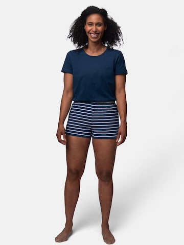 greenjama Shorty 'Jersey' in Blau