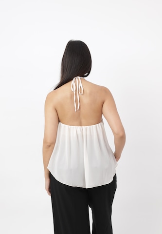 Elara Top in Beige