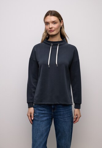 STREET ONE Sweatshirt in Blau: Vorderseite
