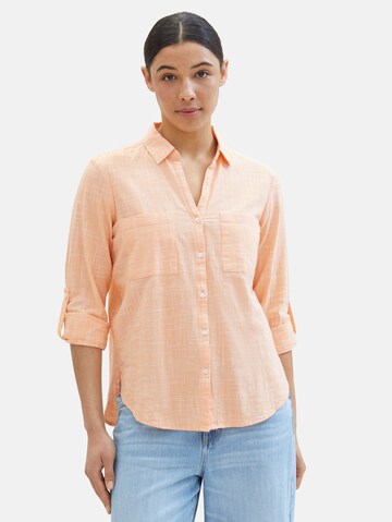 TOM TAILOR Bluse in Orange: predná strana