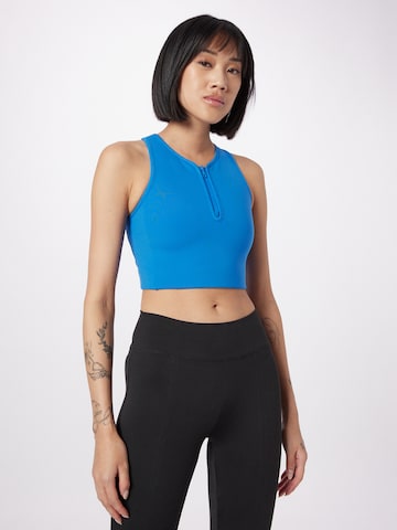 Girlfriend Collective Bralette Sports Bra 'DYLAN' in Blue: front