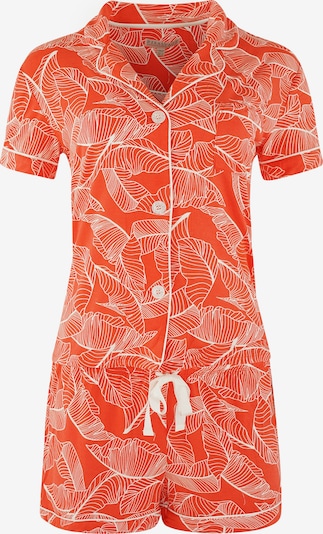 PJ Salvage Pyjama ' Red Leaves ' en rouge, Vue avec produit