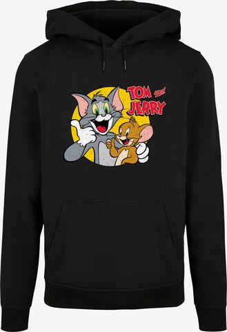 ABSOLUTE CULT Sweatshirt 'Tom And Jerry - Thumbs Up' in Black: front