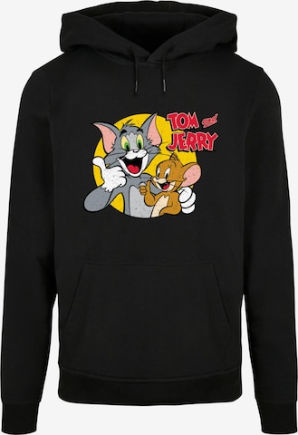 ABSOLUTE CULT Sweatshirt 'Tom And Jerry - Thumbs Up' in Zwart: voorkant