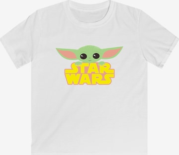 F4NT4STIC Shirt 'Star Wars The Mandalorian Yoda Star Wars' in White: front