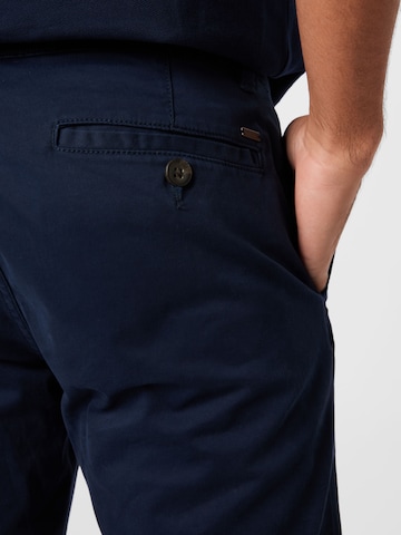 Coupe slim Pantalon chino 'Tavis' TOM TAILOR en bleu