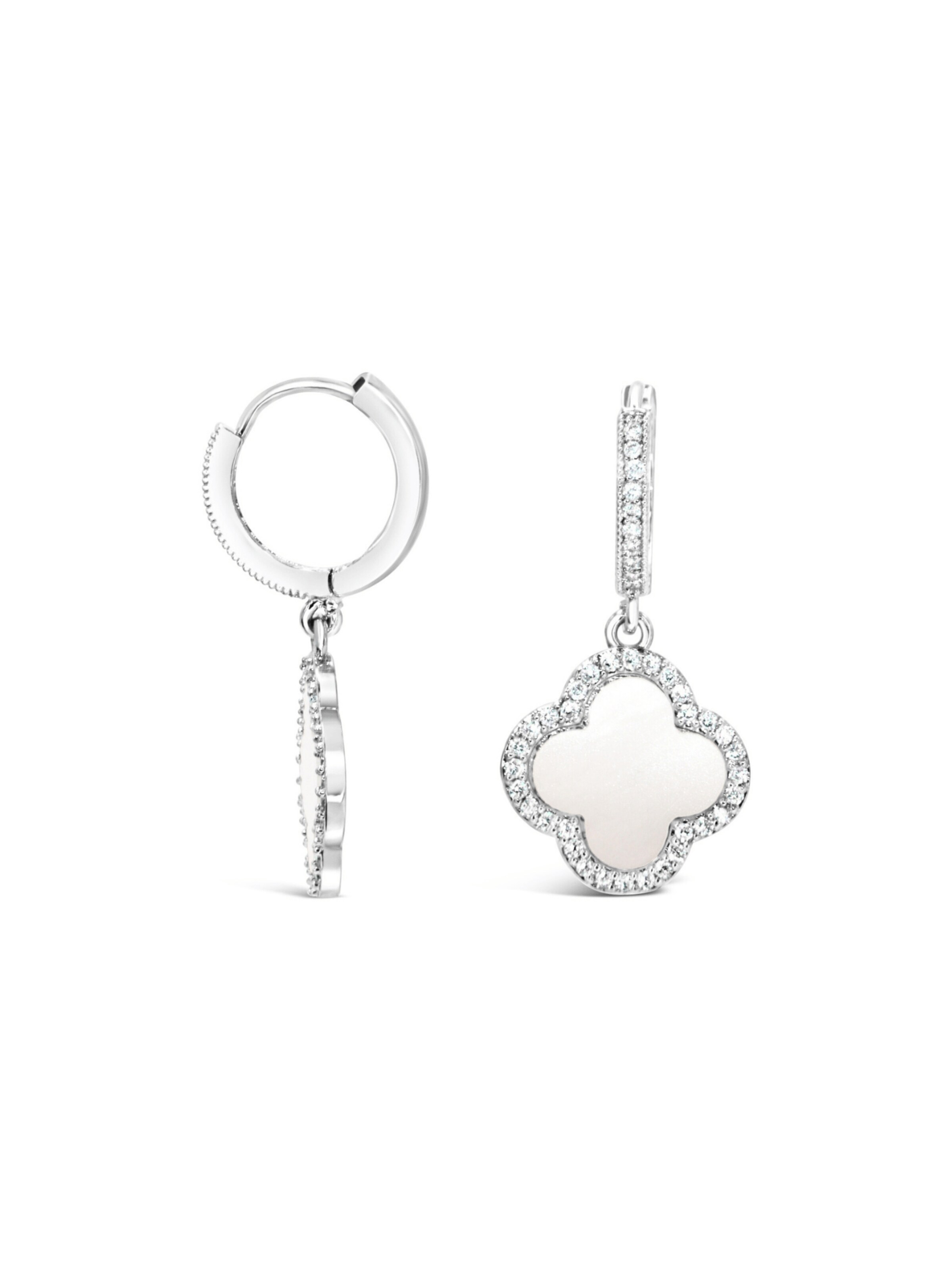 ARS-ARGENTI Earrings 'LUCKY LUXE' in Silver: front