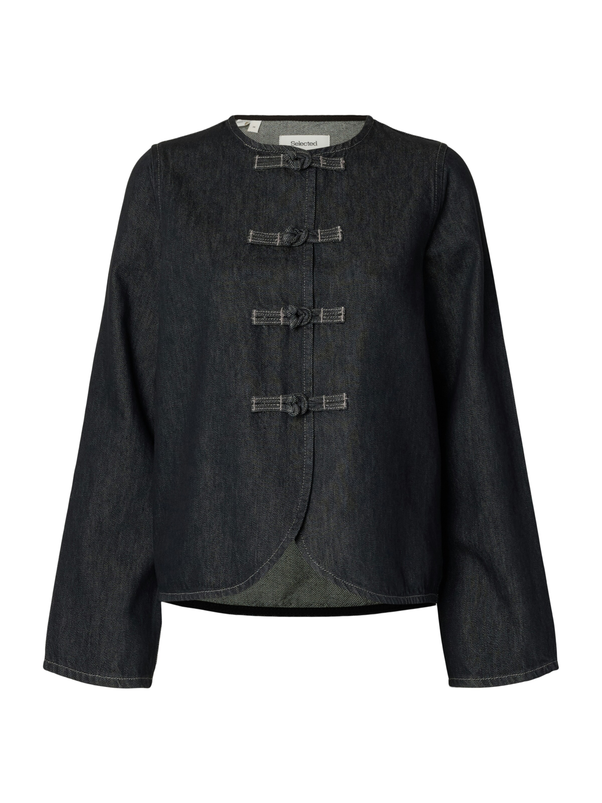 SELECTEDBluza 'SLWBARIA-BORA' - siva boja: prednji dio