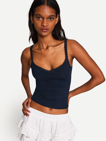 Haut Bershka en bleu : devant