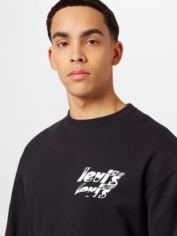 LEVI'S ® Sweatshirt 'Relaxd Graphic Crew' i blå