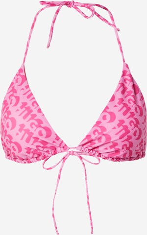 HUGO Triangel Bikinitop 'BONNIE' in Roze: voorkant