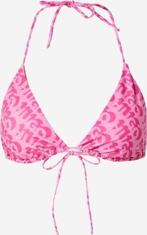 HUGO Red Triangel Bikinitop 'BONNIE' in Pink: predná strana