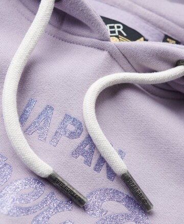 Superdry - Sweatshirt em roxo